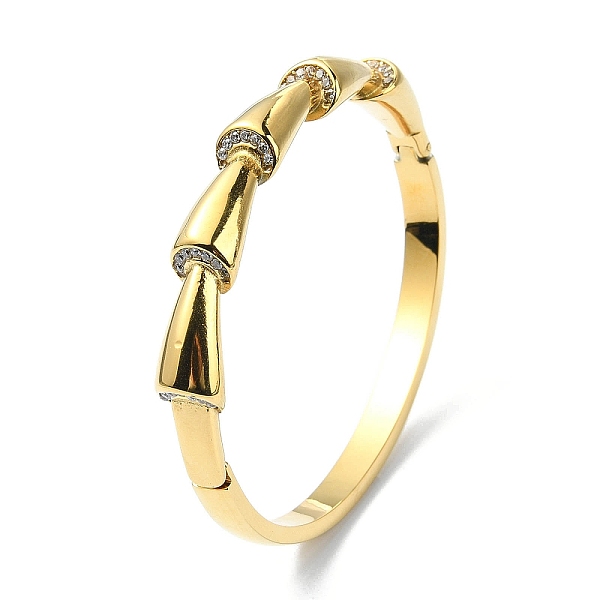 PandaHall Scorpion Tail Rhinestone Bangles, Ion Plating(IP) 304 Stainless Steel Hinged Bangle, Golden, Inner Diameter: 2x2-3/8 inch..., Clear
PandaHall Scorpion Tail Rhinestone Bangles, Ion Plating(IP) 304 Stainless Steel Hinged Bangle, Golden, Inner Diameter: 2x2-3/8 inch..., Clear