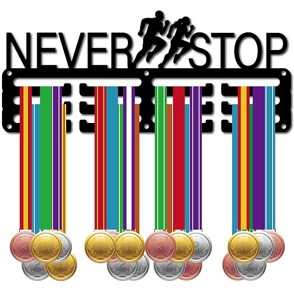 PandaHall Sports Theme Iron Medal Hanger Holder Display Wall Rack, 3-Line, with Screws, Running, Sports, 122x290mm, Hole: 5mm Iron Sports..., Black
PandaHall Sports Theme Iron Medal Hanger Holder Display Wall Rack, 3-Line, with Screws, Running, Sports, 122x290mm, Hole: 5mm Iron Sports..., Black