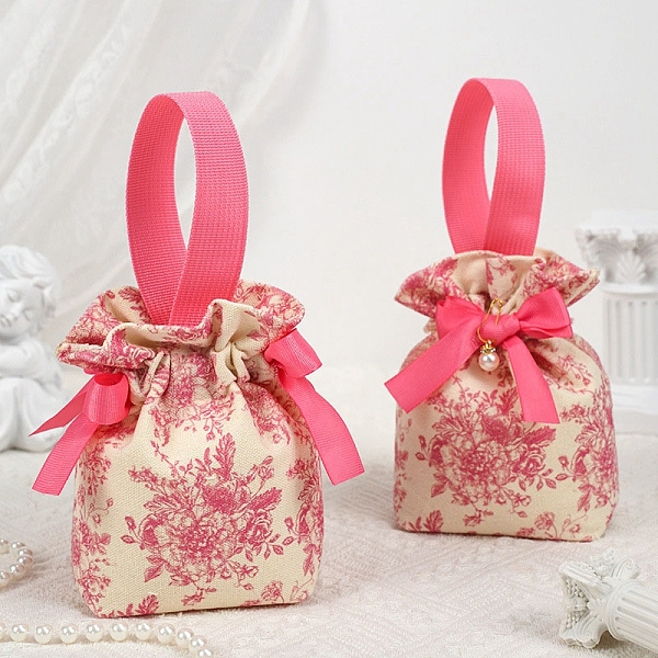 PandaHall Portable Cloth Wedding Gift Bag, Flower Pattern Birthday Party Gift Packaging Bag, Hot Pink, 15x5x16cm Cloth Bag
PandaHall Portable Cloth Wedding Gift Bag, Flower Pattern Birthday Party Gift Packaging Bag, Hot Pink, 15x5x16cm Cloth Bag