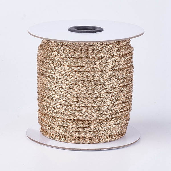 PandaHall Metallic Cord, Resin and Polyester Braided Cord, Gold, 4mm, about 50yards/roll(45.72m/roll) Polyester Gold
PandaHall Metallic Cord, Resin and Polyester Braided Cord, Gold, 4mm, about 50yards/roll(45.72m/roll) Polyester Gold