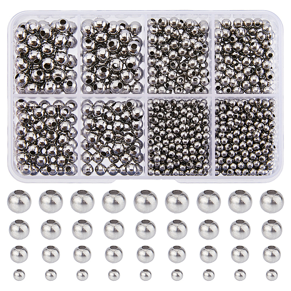 PandaHall DICOSMETIC 880Pcs Round Ball Beads Stainless Steel Beads 1/1.5/2/2.4mm Hole Round Loose Spacer Beads Smooth Surface Beads Tiny...
PandaHall DICOSMETIC 880Pcs Round Ball Beads Stainless Steel Beads 1/1.5/2/2.4mm Hole Round Loose Spacer Beads Smooth Surface Beads Tiny...