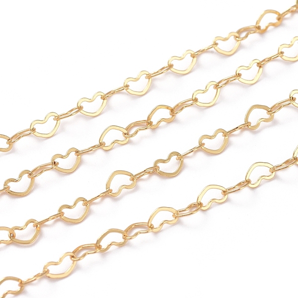PandaHall Brass Heart Link Chains, Soldered, with Spool, Long-Lasting Plated, Real 18K Gold Plated, 3x5x0.5mm, about 16.4 Feet(5m)/roll...
PandaHall Brass Heart Link Chains, Soldered, with Spool, Long-Lasting Plated, Real 18K Gold Plated, 3x5x0.5mm, about 16.4 Feet(5m)/roll...