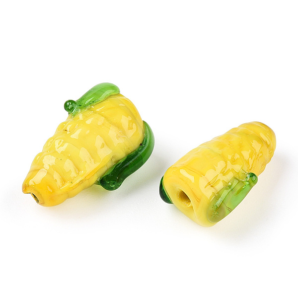 PandaHall Handmade Lampwork Beads, Corn, Yellow, 17x10~12x9mm, Hole: 1.8mm Lampwork Corn Yellow
PandaHall Handmade Lampwork Beads, Corn, Yellow, 17x10~12x9mm, Hole: 1.8mm Lampwork Corn Yellow