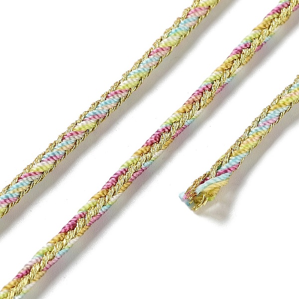 PandaHall 14M Duotone Polyester Braided Cord, Round, Green Yellow, 2.5mm, about 15.31 Yards(14m)/Roll Polyester
PandaHall 14M Duotone Polyester Braided Cord, Round, Green Yellow, 2.5mm, about 15.31 Yards(14m)/Roll Polyester