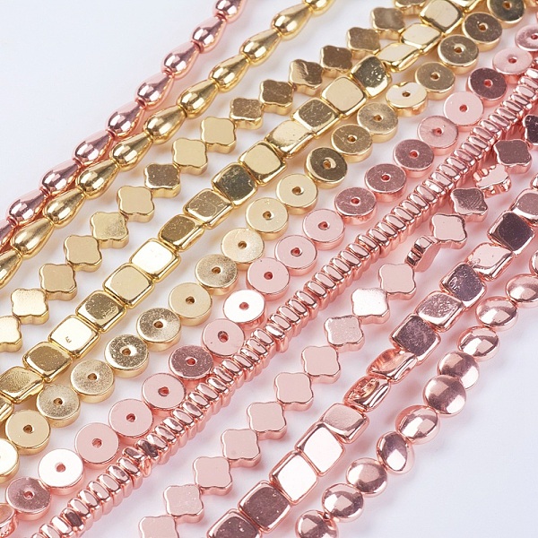 PandaHall Electroplate Non-magnetic Synthetic Hematite Beads Strands, Mixed Shapes, Grade AA, Mixed Color, 4~7x3~6x2~4.5mm, Hole: 0.2~1mm...
PandaHall Electroplate Non-magnetic Synthetic Hematite Beads Strands, Mixed Shapes, Grade AA, Mixed Color, 4~7x3~6x2~4.5mm, Hole: 0.2~1mm...