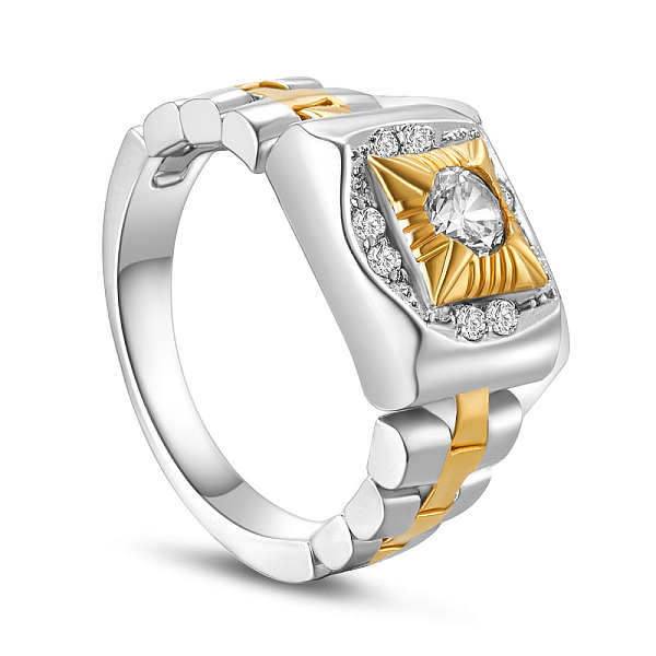 PandaHall SHEGRACE 925 Sterling Silver Finger Ring, with Watch Chain and Real 18K Gold Plated Square with Micro Pave AAA Cubic Zirconias..., Clear
PandaHall SHEGRACE 925 Sterling Silver Finger Ring, with Watch Chain and Real 18K Gold Plated Square with Micro Pave AAA Cubic Zirconias..., Clear