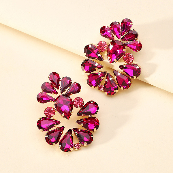 PandaHall Sparkling Geometric Earrings with Alloy Claws and Glass Gems - Bold Statement Jewelry for Women, Medium Violet Red, size 1 Glass
PandaHall Sparkling Geometric Earrings with Alloy Claws and Glass Gems - Bold Statement Jewelry for Women, Medium Violet Red, size 1 Glass