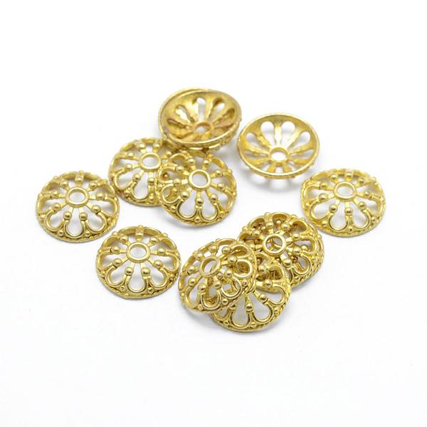 PandaHall Brass Bead Caps, Apetalous, Lead Free & Cadmium Free & Nickel Free, Raw(Unplated), 11x3mm, Hole: 2mm Brass
PandaHall Brass Bead Caps, Apetalous, Lead Free & Cadmium Free & Nickel Free, Raw(Unplated), 11x3mm, Hole: 2mm Brass