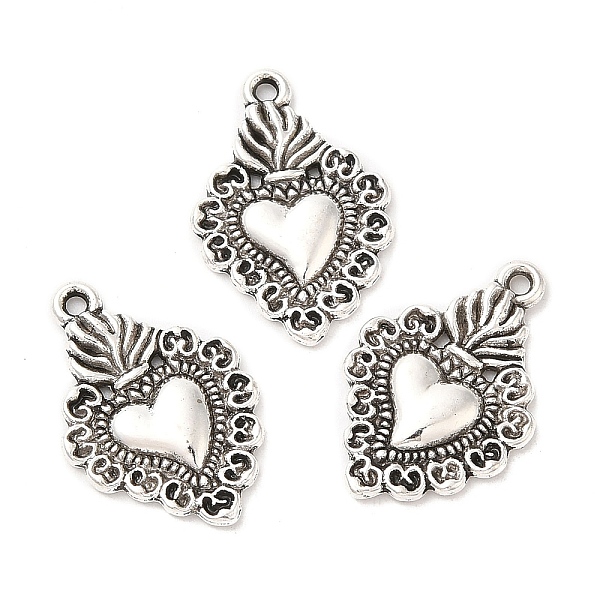 PandaHall Tibetan Style Alloy Pendants, Heart, Antique Silver, 21x14x2mm, Hole: 1.2mm, about 793pcs/1000g Alloy Heart
PandaHall Tibetan Style Alloy Pendants, Heart, Antique Silver, 21x14x2mm, Hole: 1.2mm, about 793pcs/1000g Alloy Heart