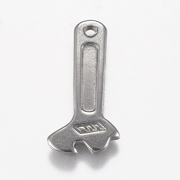 PandaHall 304 Stainless Steel Pendants, Wrench, Stainless Steel Color, 21.5x11x2mm, Hole: 1.5mm 304 Stainless Steel Tool
PandaHall 304 Stainless Steel Pendants, Wrench, Stainless Steel Color, 21.5x11x2mm, Hole: 1.5mm 304 Stainless Steel Tool