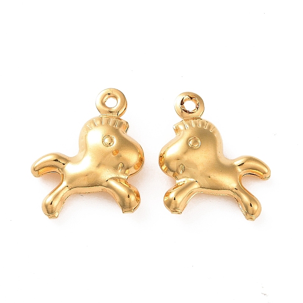 PandaHall 304 Stainless Steel Pendants, Horse Charms, Golden, 13.3x11.3x3.8mm, Hole: 1mm 304 Stainless Steel Horse
PandaHall 304 Stainless Steel Pendants, Horse Charms, Golden, 13.3x11.3x3.8mm, Hole: 1mm 304 Stainless Steel Horse