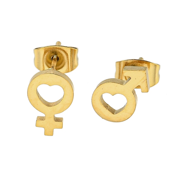 PandaHall 304 Stainless Steel Stud Earrings, Golden, 8.5~10.5x7~8.5mm 304 Stainless Steel Others
PandaHall 304 Stainless Steel Stud Earrings, Golden, 8.5~10.5x7~8.5mm 304 Stainless Steel Others