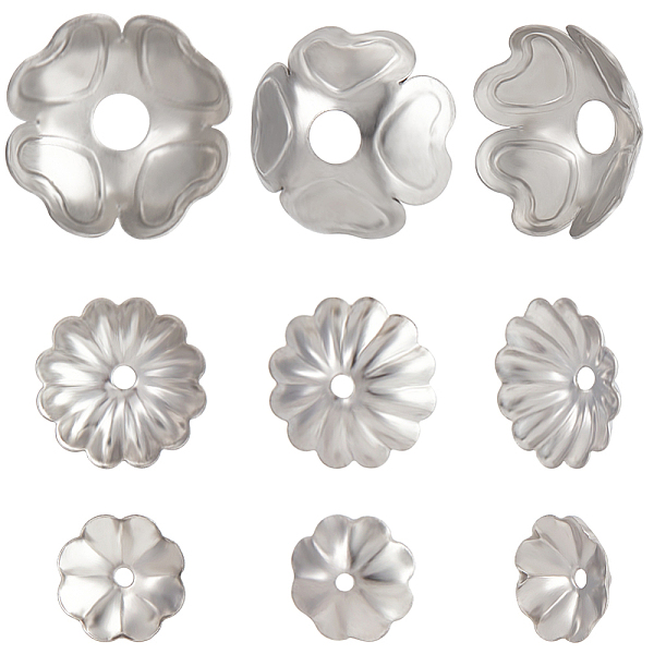 PandaHall Beebeecraft 90Pcs 3 Styles 304 Stainless Steel Bead Caps, Multi-Petal, Stainless Steel Color, 8~14x8~14x2~4.5mm, Hole: 1~3.5mm...
PandaHall Beebeecraft 90Pcs 3 Styles 304 Stainless Steel Bead Caps, Multi-Petal, Stainless Steel Color, 8~14x8~14x2~4.5mm, Hole: 1~3.5mm...