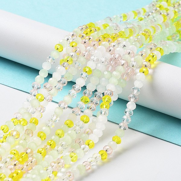 PandaHall Glass Beads Strands, Faceted, Rondelle, Champagne Yellow, 4x3mm, Hole: 0.4mm, about 123~127pcs/strand, 15.75~16.5 inch(40~42cm)...
PandaHall Glass Beads Strands, Faceted, Rondelle, Champagne Yellow, 4x3mm, Hole: 0.4mm, about 123~127pcs/strand, 15.75~16.5 inch(40~42cm)...