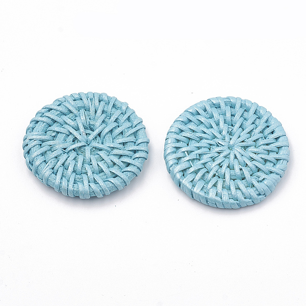 PandaHall Handmade Spray Painted Reed Cane/Rattan Woven Beads, For Making Straw Earrings and Necklaces, Dyed, Pearlized Effect, Flat Round..., Blue
PandaHall Handmade Spray Painted Reed Cane/Rattan Woven Beads, For Making Straw Earrings and Necklaces, Dyed, Pearlized Effect, Flat Round..., Blue