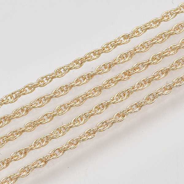 PandaHall Soldered Brass Covered Iron Rope Chains, with Spool, Light Gold, 2.5x1.5x0.2mm, about 328.08 Feet(100m)/roll Iron
PandaHall Soldered Brass Covered Iron Rope Chains, with Spool, Light Gold, 2.5x1.5x0.2mm, about 328.08 Feet(100m)/roll Iron