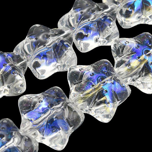 PandaHall AB Color Plated Electroplate Transparent Glass Beads Strands, Starfish, Clear AB, 16.5x17.5x11.5mm, Hole: 1.4mm, about..., White
PandaHall AB Color Plated Electroplate Transparent Glass Beads Strands, Starfish, Clear AB, 16.5x17.5x11.5mm, Hole: 1.4mm, about..., White