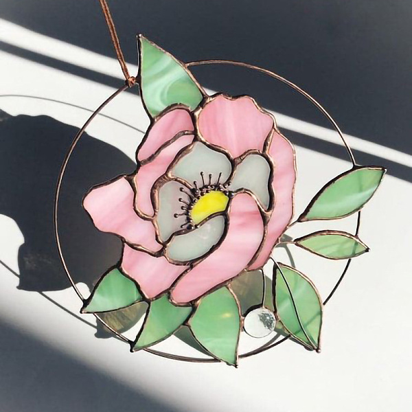 PandaHall Acrylic Pendant Decorations, Window Hanging Suncatcher, Flat Round with Flower Pattern, Pink, 150x2mm Acrylic Flower Pink
PandaHall Acrylic Pendant Decorations, Window Hanging Suncatcher, Flat Round with Flower Pattern, Pink, 150x2mm Acrylic Flower Pink