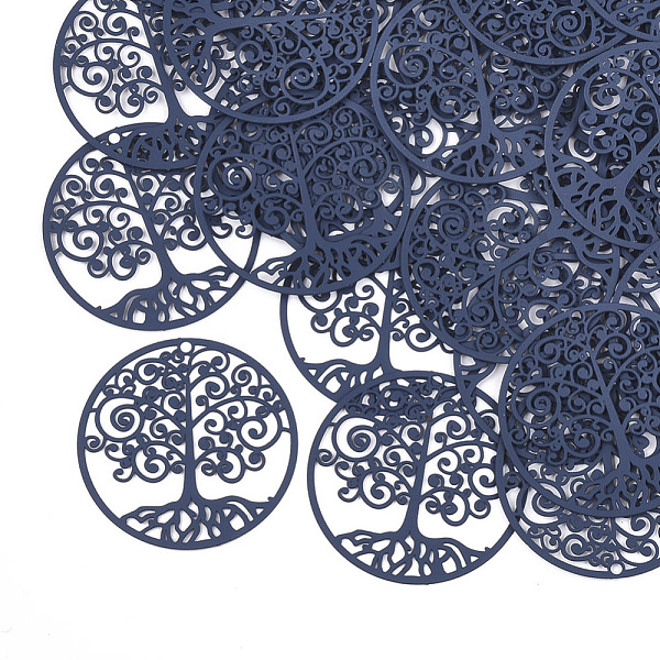 PandaHall 430 Stainless Steel Filigree Pendants, Spray Painted, Etched Metal Embellishments, Flat Round with Tree of Life, Marine Blue...
PandaHall 430 Stainless Steel Filigree Pendants, Spray Painted, Etched Metal Embellishments, Flat Round with Tree of Life, Marine Blue...