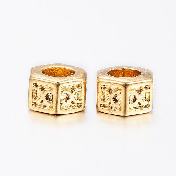 PandaHall 304 Stainless Steel European Beads, Large Hole Beads, Hexagon, Golden, 8.5x5.5mm, Hole: 5mm 304 Stainless Steel Hexagon
PandaHall 304 Stainless Steel European Beads, Large Hole Beads, Hexagon, Golden, 8.5x5.5mm, Hole: 5mm 304 Stainless Steel Hexagon