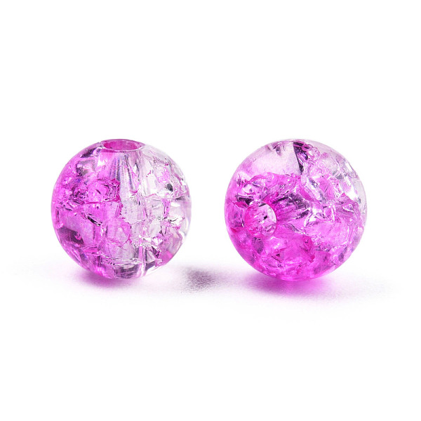 PandaHall Transparent Crackle Acrylic Beads, Round, Magenta, 8x7.5mm, Hole: 1.8mm, about 1700pc/500g Acrylic Round Pink
PandaHall Transparent Crackle Acrylic Beads, Round, Magenta, 8x7.5mm, Hole: 1.8mm, about 1700pc/500g Acrylic Round Pink