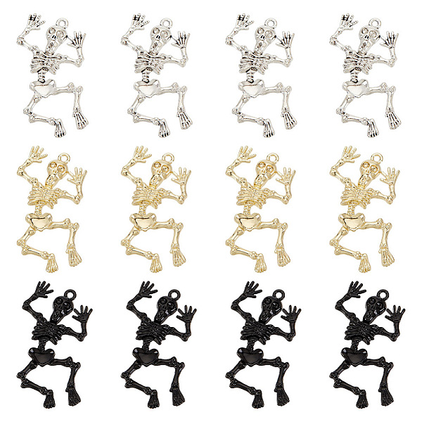 PandaHall Olycraft 12Pcs 3 Colors Halloween Alloy Pendants, Skull, Mixed Color, 49x27x3.5mm, Hole: 2mm, 3pcs/color Alloy Skull
PandaHall Olycraft 12Pcs 3 Colors Halloween Alloy Pendants, Skull, Mixed Color, 49x27x3.5mm, Hole: 2mm, 3pcs/color Alloy Skull