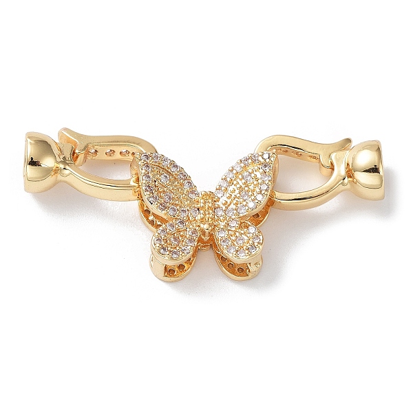 PandaHall Rack Plating Brass Micro Pave Clear Cubic Zirconia Fold Over Clasps, Butterfly, Cadmium Free & Lead Free, Long-Lasting Plated...
PandaHall Rack Plating Brass Micro Pave Clear Cubic Zirconia Fold Over Clasps, Butterfly, Cadmium Free & Lead Free, Long-Lasting Plated...