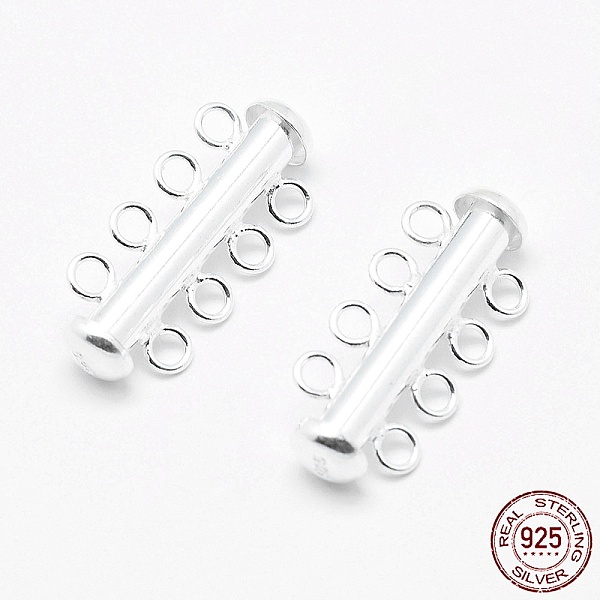 PandaHall Sterling Silver Slide Lock Clasps, Peyote Clasps, with 925 Stamp Silver, 25x11x6mm, Hole: 2mm Sterling Silver Silver
PandaHall Sterling Silver Slide Lock Clasps, Peyote Clasps, with 925 Stamp Silver, 25x11x6mm, Hole: 2mm Sterling Silver Silver