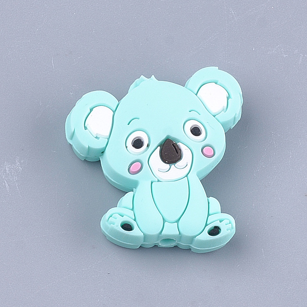 PandaHall Food Grade Eco-Friendly Silicone Focal Beads, Chewing Beads For Teethers, DIY Nursing Necklaces Making, Koala, Pale Turquoise..., Cyan
PandaHall Food Grade Eco-Friendly Silicone Focal Beads, Chewing Beads For Teethers, DIY Nursing Necklaces Making, Koala, Pale Turquoise..., Cyan