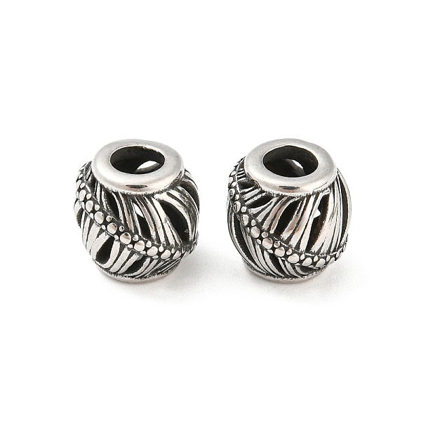 PandaHall 316 Surgical Stainless Steel Beads, Barrel, Antique Silver, 10.5x9.5mm, Hole: 4mm 316 Surgical Stainless Steel Barrel
PandaHall 316 Surgical Stainless Steel Beads, Barrel, Antique Silver, 10.5x9.5mm, Hole: 4mm 316 Surgical Stainless Steel Barrel