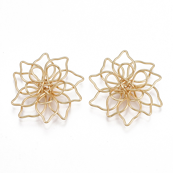 PandaHall Brass Filigree Joiners Links, Flower, Nickel Free, Real 18K Gold Plated, 30x31x8mm Brass Flower
PandaHall Brass Filigree Joiners Links, Flower, Nickel Free, Real 18K Gold Plated, 30x31x8mm Brass Flower