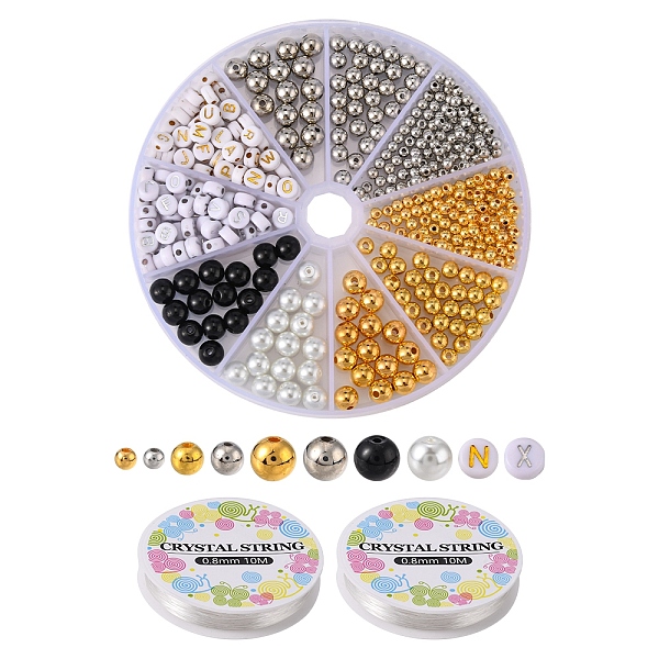 PandaHall DIY Letter Beaded Bracelet Making KIt, Including ABS Plastic & Glass Pearl & Acrylic Beads, Elastic Thread, Mixed Color..., Multicolor
PandaHall DIY Letter Beaded Bracelet Making KIt, Including ABS Plastic & Glass Pearl & Acrylic Beads, Elastic Thread, Mixed Color..., Multicolor