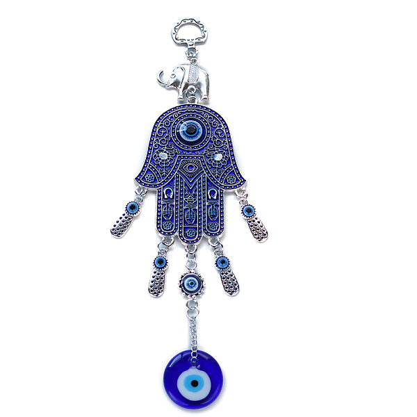 PandaHall Turkish Hamsa Hand/Hand of Miriam with Evil Eye Alloy Enamel Pendant Decoration, Alloy Elephant Link Hanging Car Wall Decoration...
PandaHall Turkish Hamsa Hand/Hand of Miriam with Evil Eye Alloy Enamel Pendant Decoration, Alloy Elephant Link Hanging Car Wall Decoration...