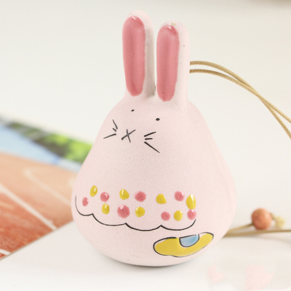 PandaHall Japanese Style Porcelain Wind Chimes, Wooden Bead Pendant Decorations, Rabbit, Pearl Pink, Rabbit: 80x60mm Porcelain Rabbit
PandaHall Japanese Style Porcelain Wind Chimes, Wooden Bead Pendant Decorations, Rabbit, Pearl Pink, Rabbit: 80x60mm Porcelain Rabbit