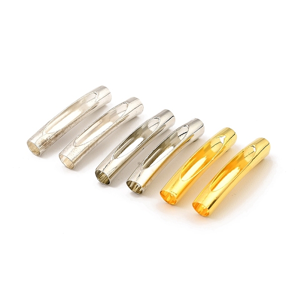 PandaHall Brass Tube Beads, Hollow Curved Tube, Mixed Color, 28x5mm, Hole: 4mm Brass Tube
PandaHall Brass Tube Beads, Hollow Curved Tube, Mixed Color, 28x5mm, Hole: 4mm Brass Tube