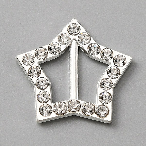 PandaHall Alloy Crystal Rhinestone Shoe Decoration, Tri Glide Slide Buckles, Star Pattern, 20.5x21.5x2mm, Hole: 10x5mm Alloy+Rhinestone Star..., Clear
PandaHall Alloy Crystal Rhinestone Shoe Decoration, Tri Glide Slide Buckles, Star Pattern, 20.5x21.5x2mm, Hole: 10x5mm Alloy+Rhinestone Star..., Clear