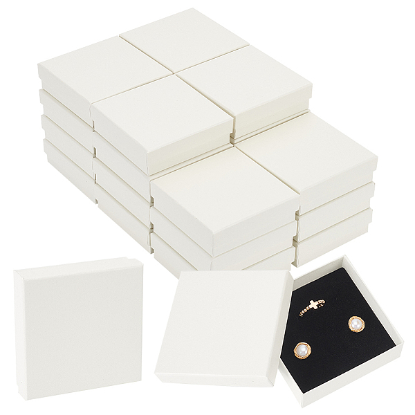 PandaHall Paper Jewelry Gift Box, with Sponge Inside, Square, White, 9.1x9.1x2.8cm, Inner Diameter: 8.6x8.6x2.5cm Paper Square White
PandaHall Paper Jewelry Gift Box, with Sponge Inside, Square, White, 9.1x9.1x2.8cm, Inner Diameter: 8.6x8.6x2.5cm Paper Square White