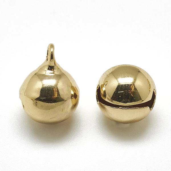 

PandaHall Brass Bell Charms, Real 18K Gold Plated, 9x6mm, Hole: 1.5mm Brass Bell