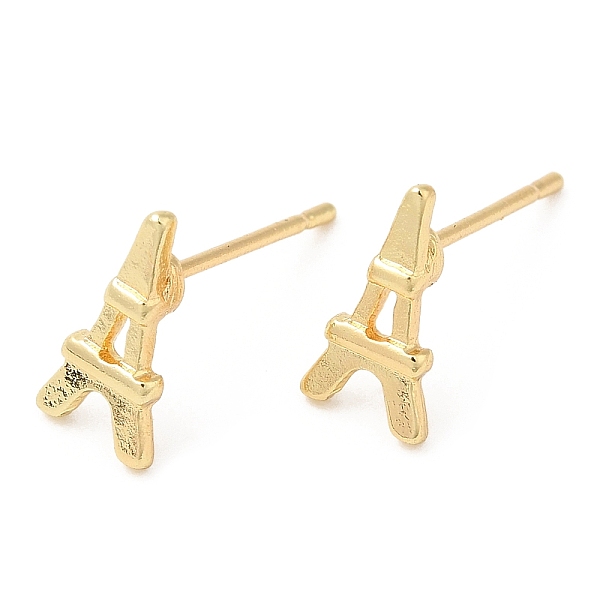 

PandaHall Eiffel Tower Alloy Stud Earrings for Men Women, with 304 Stainless Steel Steel Pin, Cadmium Free & Lead Free, Light Gold, 9.5x5mm...