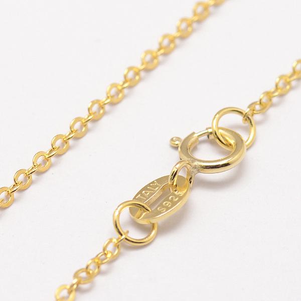 925 Sterling Silver Cable Chains Necklaces
