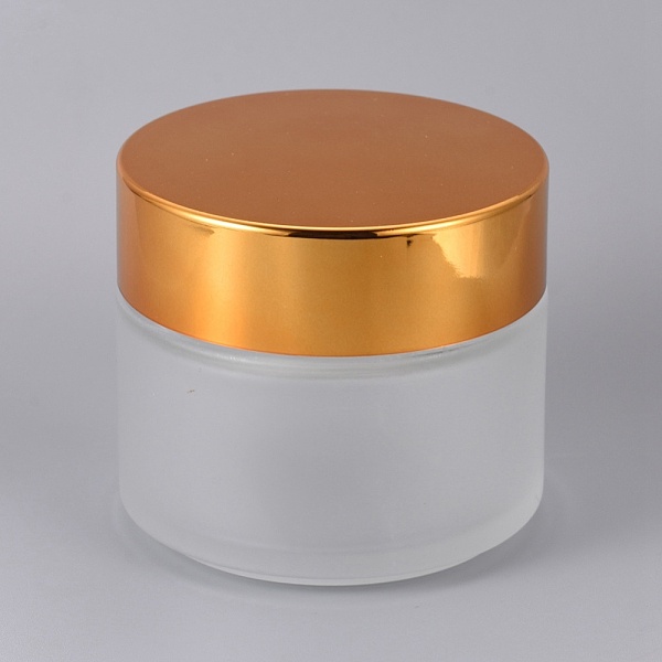 

PandaHall Frosted Glass Cosmetics Cream Jar, Empty Portable Refillable Bottle, Chocolate, 7x6.3cm, Capacity: 100ml Glass Column Brown