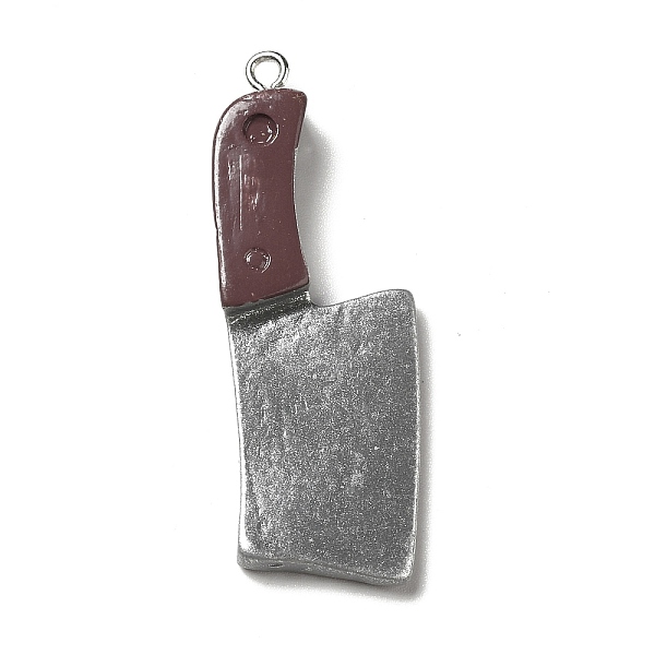 

PandaHall Opaque Resin Pendants, with Platinum Tone Iron Loops, Electrical Appliance Charms, Gray, Knife Pattern, 45.5x18x6mm, Hole: 2mm...