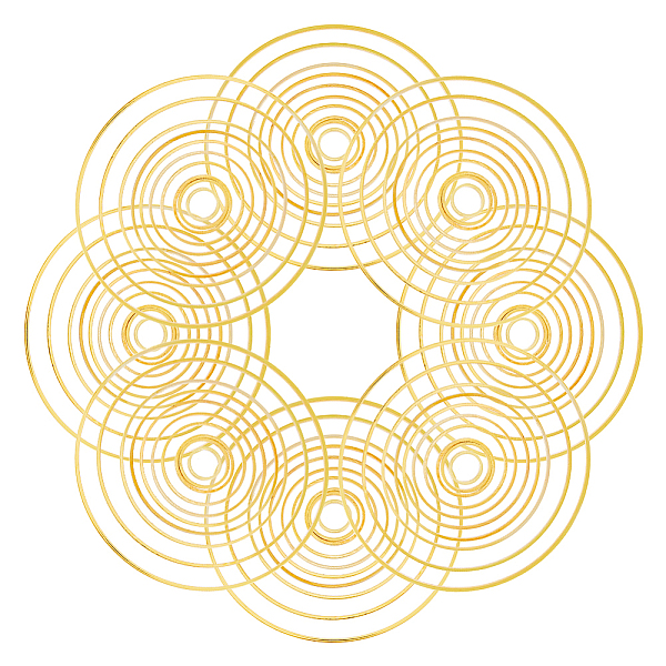 

PandaHall HOBBIESAY 140 Pcs 10 Sizes Brass O Linking Rings Golden Color Plated Jump Rings Non Tarnish Round Earring Circle Hollow Ring Charm...
