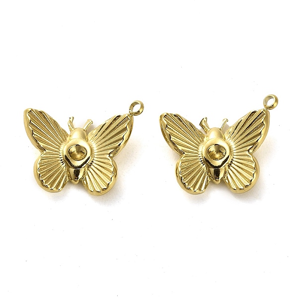 

PandaHall 304 Stainless Steel Pendants Rhinestone Setting, Butterfly, Real 14K Gold Plated, 14.5x18x3mm, Hole: 1.5mm 304 Stainless Steel...