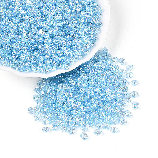 Transparent Colours Luster Glass Seed Beads