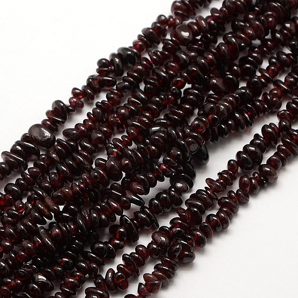 

PandaHall Natural Garnet Beads Strands, Grade AB, Chips, 6~12x4~6x3~5mm, Hole: 1mm, 32 inch Garnet Chip