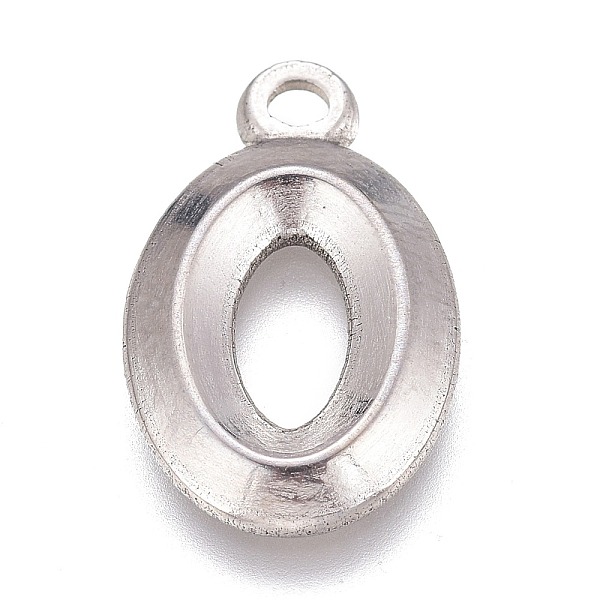 

PandaHall 304 Stainless Steel Pendants, Alphabet, Stainless Steel Color, 16x10x2mm, Hole: 1mm 304 Stainless Steel Letter