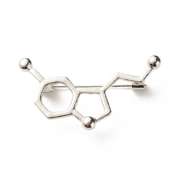

PandaHall Hollow Chemistry Molecular Structure Brooch, Chemical Formula Iron Alloy Lapel Pin for Nurse Teacher Student, Platinum, 21x40x10mm...