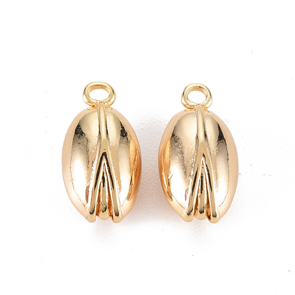 

PandaHall Brass Pendants, Nickel Free, Bud, Real 18K Gold Plated, 12.5x7x5.5mm, Hole: 1.2mm Brass Others