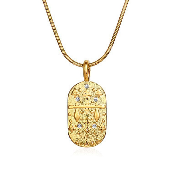 

PandaHall Constellations Cubic Zirconia Pendant Necklace, with Golden Stainless Steel Round Snake Chains, Libra, 17.72 inch(45cm) Cubic...
